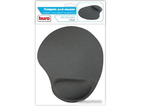 Коврик для мыши Buro BU-GEL (серый)