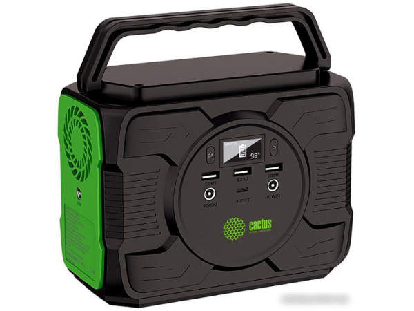 Портативная зарядная станция CACTUS CS-PCS144-EC5 (черный/зеленый)