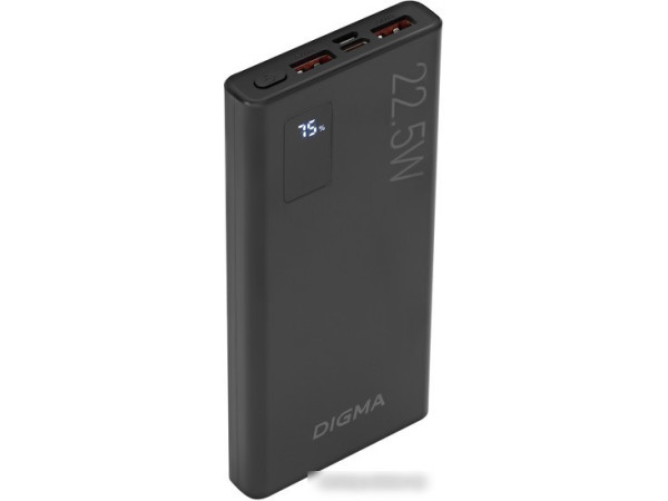 Внешний аккумулятор Digma DGPF10A 10000mAh (черный)