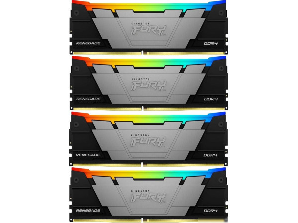 Оперативная память Kingston FURY Renegade RGB 4x8ГБ DDR4 3200 МГц KF432C16RB2AK4/32
