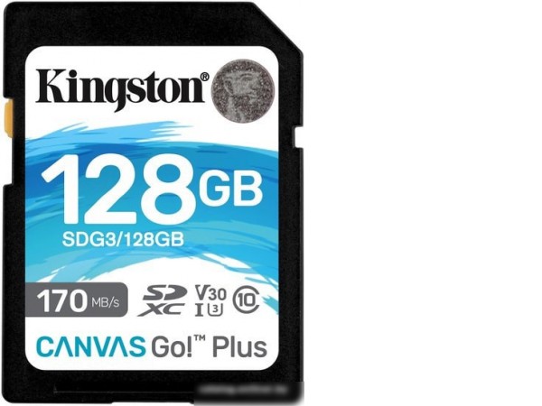 Карта памяти Kingston Canvas Go! Plus SDXC 128GB