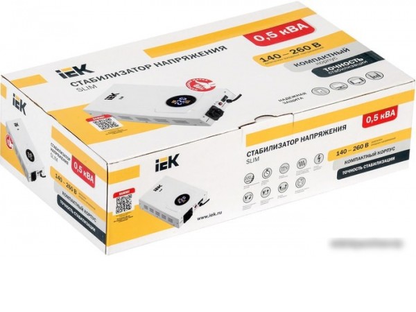 Стабилизатор напряжения IEK Slim 0,5кВА