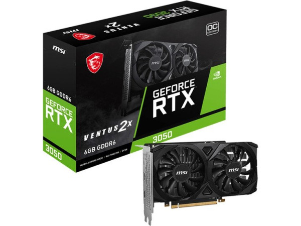 Видеокарта MSI GeForce RTX 3050 Ventus 2X 6G OC