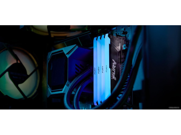 Оперативная память Kingston FURY Beast RGB 8ГБ DDR4 3733 МГц KF437C19BB2A/8