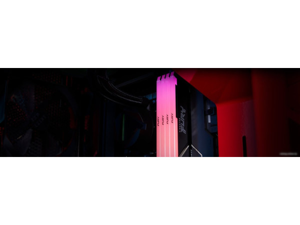 Оперативная память Kingston FURY Beast RGB 8ГБ DDR4 3733 МГц KF437C19BB2A/8