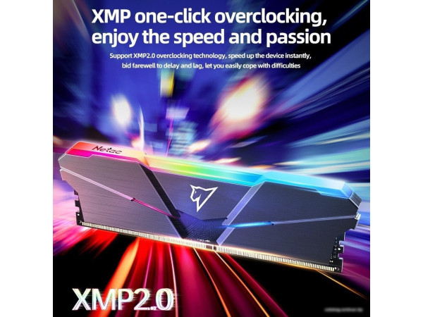 Оперативная память Netac Shadow RGB 2x8GB DDR4 PC4-25600 NTSRD4P32DP-16E