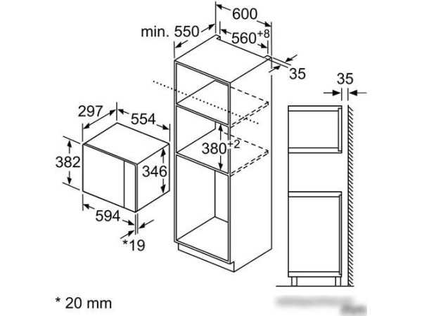 Микроволновая печь Bosch BFL524MS0