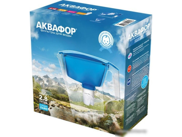 Кувшин АКВАФОР Лайн (голубой)