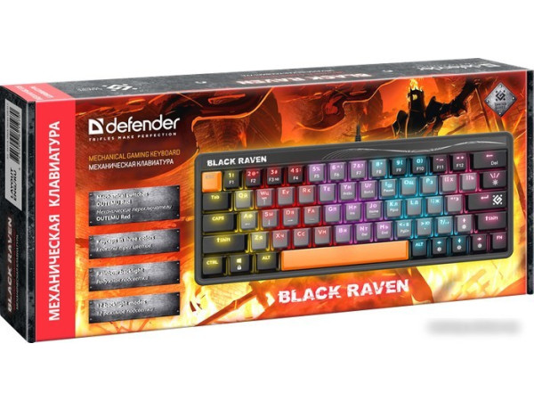 Клавиатура Defender Black Raven GK-417 45413