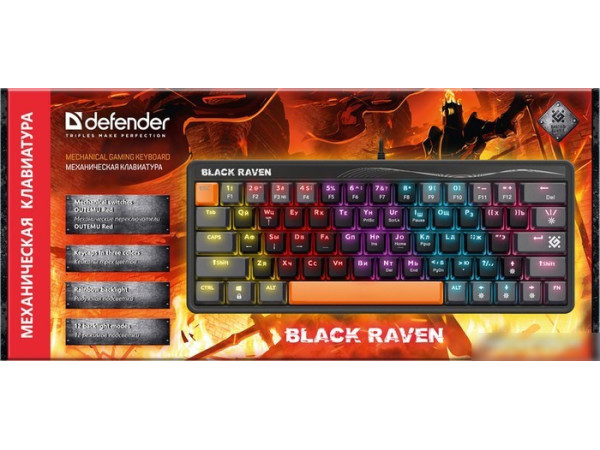 Клавиатура Defender Black Raven GK-417 45414