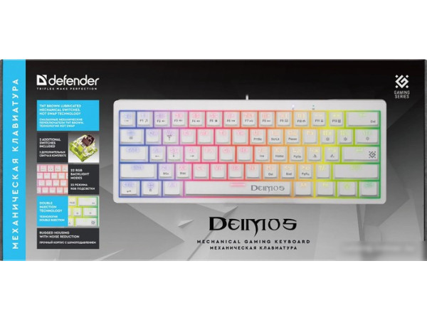 Клавиатура Defender Deimos GK-303 (белый)