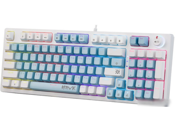 Клавиатура Defender Hawk GK-418 (белый, Outemu Brown)