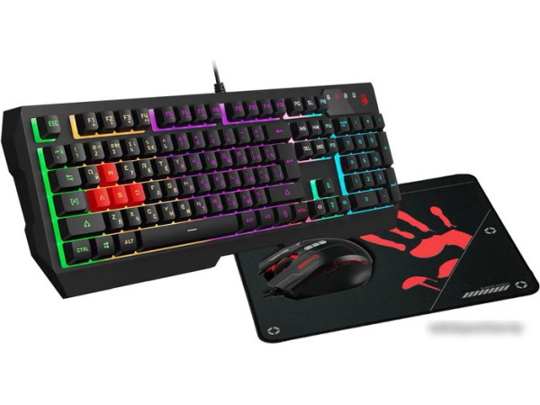 Клавиатура + мышь с ковриком A4Tech Bloody B1700