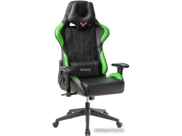Кресло Бюрократ Viking 5 Aero (черный/зеленый)