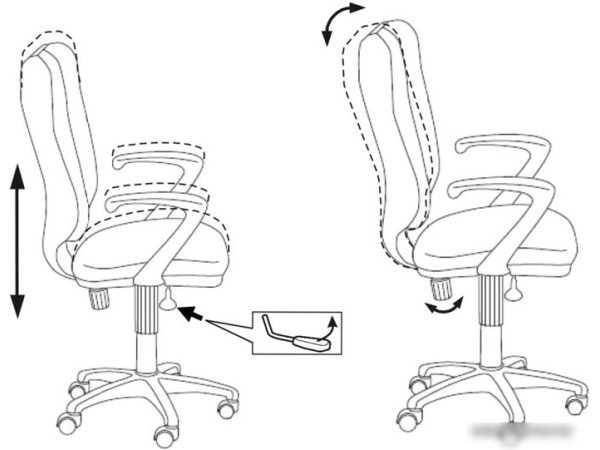 Кресло Бюрократ CH-540AXSN/26-25 (серый)
