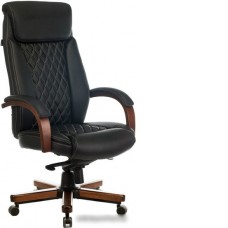 Кресло Бюрократ T-9924WALNUT (черный)