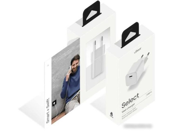 Сетевое зарядное uBear Select WC20WH01-AD