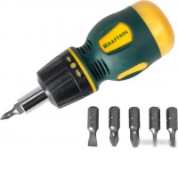 Набор отвертка с битами KRAFTOOL 26190-H7 (7 предметов)