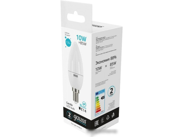 Светодиодная лампа Gauss LED Elementary Candle 10W E14 4100K 33120