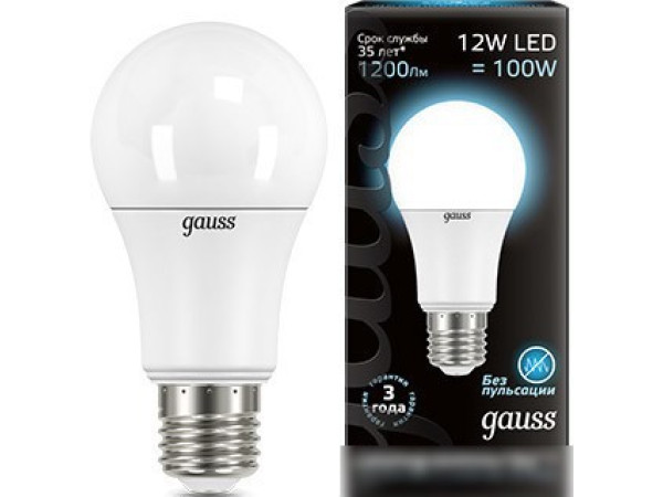 Светодиодная лампа Gauss E27 12Вт 4100K [102502212]