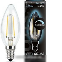 Светодиодная лампа Gauss E14 5 Вт 4100K 103801205-D