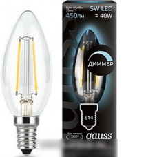 Светодиодная лампа Gauss E14 5 Вт 4100K 103801205-D