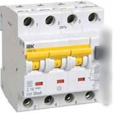 Дифференциальный автомат IEK АВДТ 34 C25 30мА MAD22-6-025-C-30