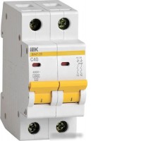 Выключатель автоматический IEK ВА47-29 2Р 40А 4.5кА С MVA20-2-040-C