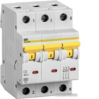 Выключатель автоматический IEK ВА 47-60M 6А 3P 6кА С MVA31-3-006-C