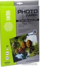 Фотобумага CACTUS Глянцевая A3 140 г/м2 50 листов [CS-GA314050]
