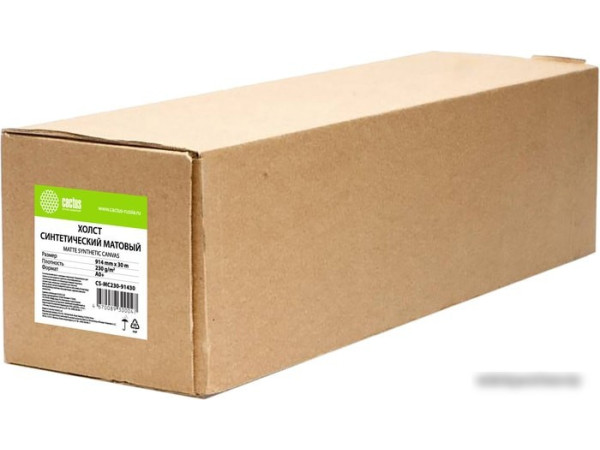 Холст CACTUS 914 мм х 30 м 230 г/м2 CS-MC230-91430