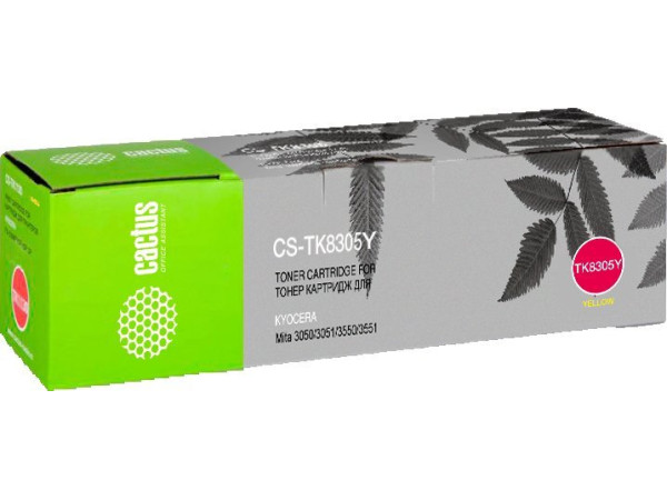 Картридж CACTUS CS-TK8305Y (аналог Kyocera TK-8305Y)