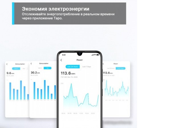 Умная розетка TP-Link Tapo P115