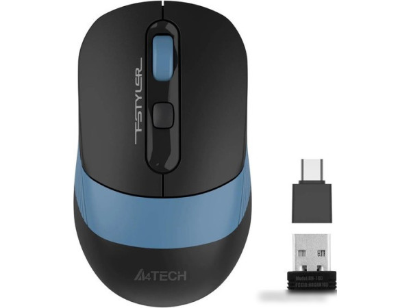 Мышь A4Tech Fstyler FG10CS Air (черный/синий)