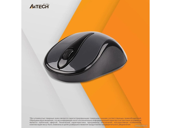 Мышь A4Tech G3-280NS (серый/черный)