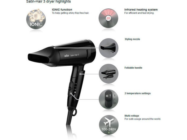 Фен Braun Satin-Hair 3 (HD 350)