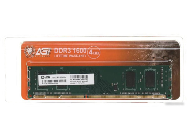 Оперативная память AGI UD128 4ГБ DDR3 1600 МГц AGI160004UD128