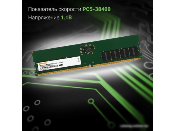 Оперативная память Digma 16ГБ DDR5 4800 МГц DGMAD54800016S
