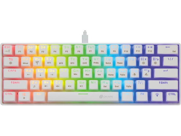 Клавиатура Oklick K763W (белый)