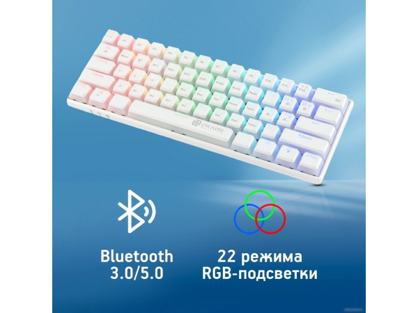 Клавиатура Oklick K763W (белый)