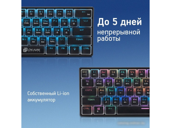 Клавиатура Oklick K763W (черный)