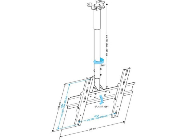Кронштейн Holder PR-101 (белый)