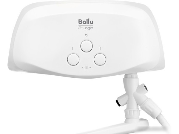 Проточный электрический водонагреватель кран+душ Ballu 3-Logic TS 6.5 кВт (кран+душ)