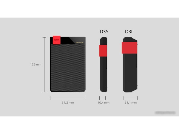 Внешний накопитель Silicon-Power Diamond D30 2TB SP020TBPHDD3SS3K