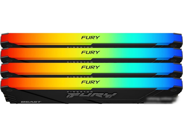 Оперативная память Kingston FURY Beast RGB 4x8ГБ DDR4 3600 МГц KF436C17BB2AK4/32