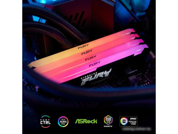 Оперативная память Kingston FURY Beast RGB 4x8ГБ DDR4 3600 МГц KF436C17BB2AK4/32