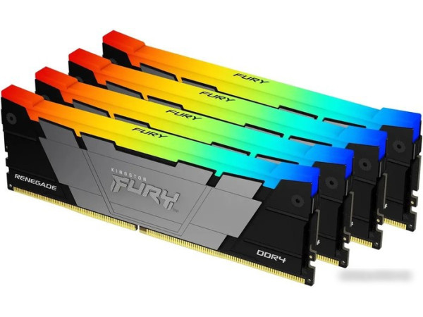 Оперативная память Kingston FURY Renegade RGB 4x16ГБ DDR4 3600 МГц KF436C16RB12AK4/64