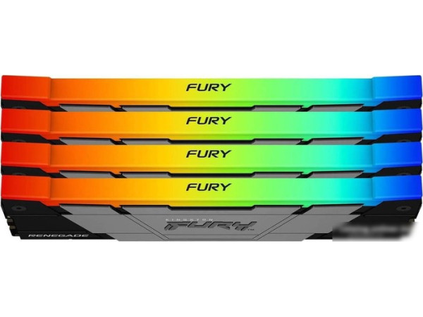 Оперативная память Kingston FURY Renegade RGB 4x16ГБ DDR4 3600 МГц KF436C16RB12AK4/64