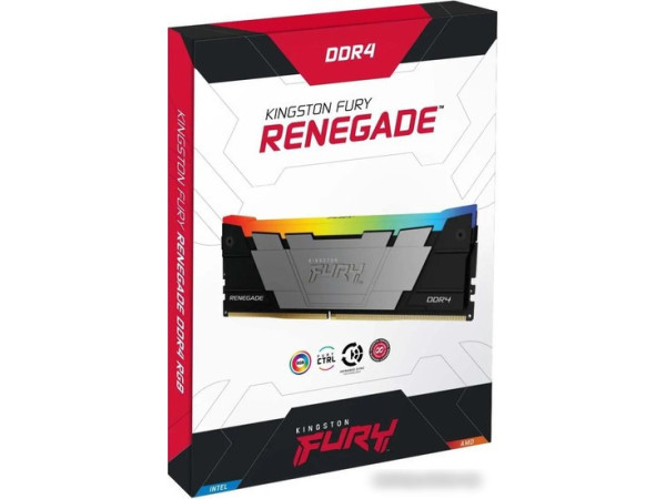 Оперативная память Kingston FURY Renegade RGB 4x32ГБ DDR4 3600 МГц KF436C18RB2AK4/128