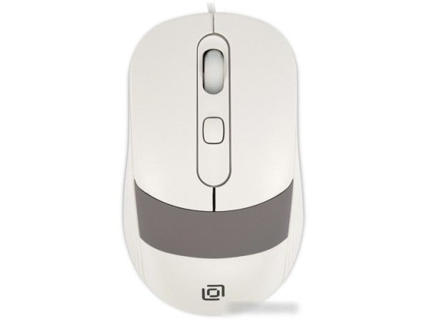 Мышь Oklick 310M (белый/серый)